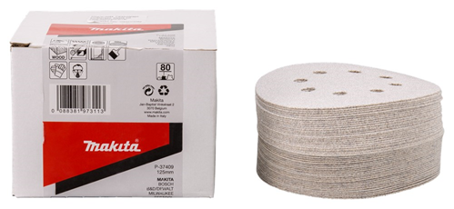 Schuurschijf Wit Makita - Ø125MM K  80 SET à 50 ST Schuurschijf Wit Makita - Ø125MM K  80 SET à 50 ST
