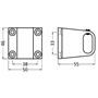 middensteun aluminium mat zwart hermeta-3 middensteun aluminium mat zwart hermeta-3