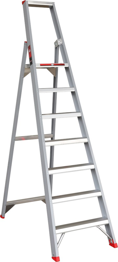Plateautrap Aluminium Ongecoat Kelfort - ROLLO 1X 7 TREDEN Plateautrap Aluminium Ongecoat Kelfort - ROLLO 1X 7 TREDEN