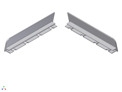 Kopschot Aluminium Brute - 120MM LINKS/RECHTS SET à 2 ST. Kopschot Aluminium Brute - 120MM LINKS/RECHTS SET à 2 ST.