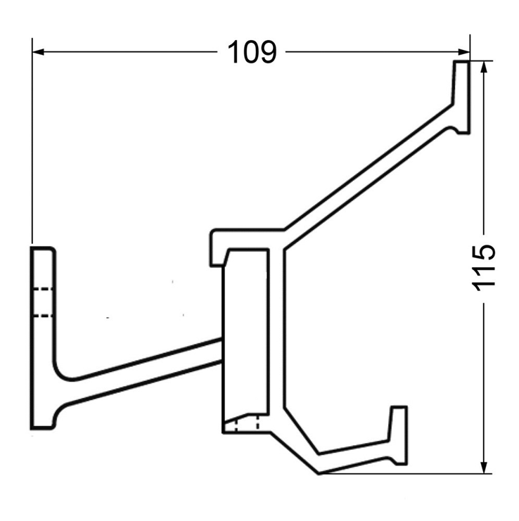 kapstok aluminium f1 mat hermeta kapstok aluminium f1 mat hermeta