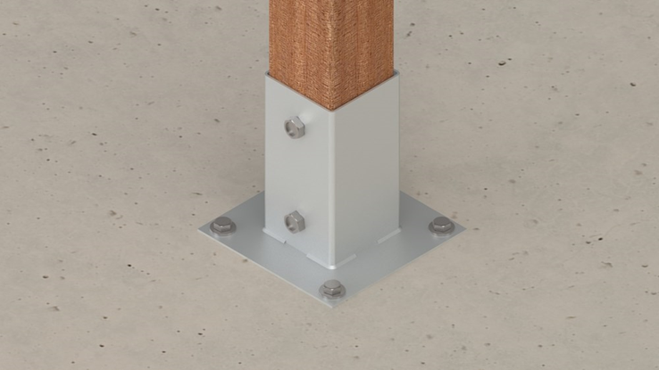 paalhouder op plaat thvz paalhouder op plaat thvz