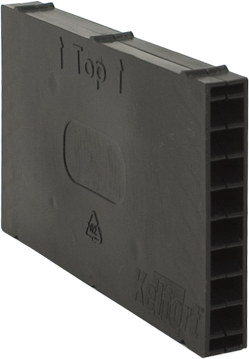 Stootvoegventilatierooster Kelfort - 50X10X 97.5MM ZWART Stootvoegventilatierooster Kelfort - 50X10X 97.5MM ZWART