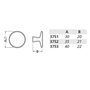 meubelknop aluminium f1 hermeta-3 meubelknop aluminium f1 hermeta-3