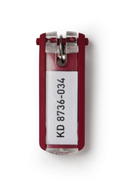 Sleutelhanger Durable - KEY CLIP ROOD SET à 6 STUKS Sleutelhanger Durable - KEY CLIP ROOD SET à 6 STUKS