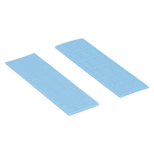 Beglazingsblokjes Raster Kunststof - 30X2X100MM BLAUW Beglazingsblokjes Raster Kunststof - 30X2X100MM BLAUW