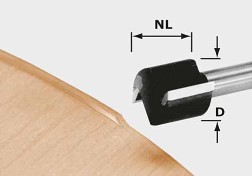 Kantenfrees Hardmetaal Festool - HW D19/16 S8 OFK700 Kantenfrees Hardmetaal Festool - HW D19/16 S8 OFK700