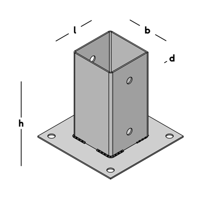 paalhouder op plaat thvz paalhouder op plaat thvz