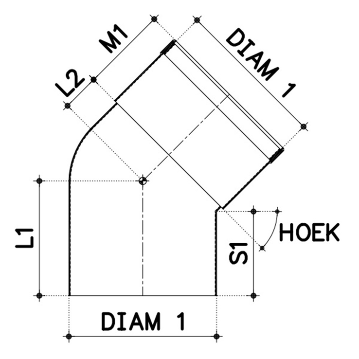 bocht pvc grijs rwa bocht pvc grijs rwa
