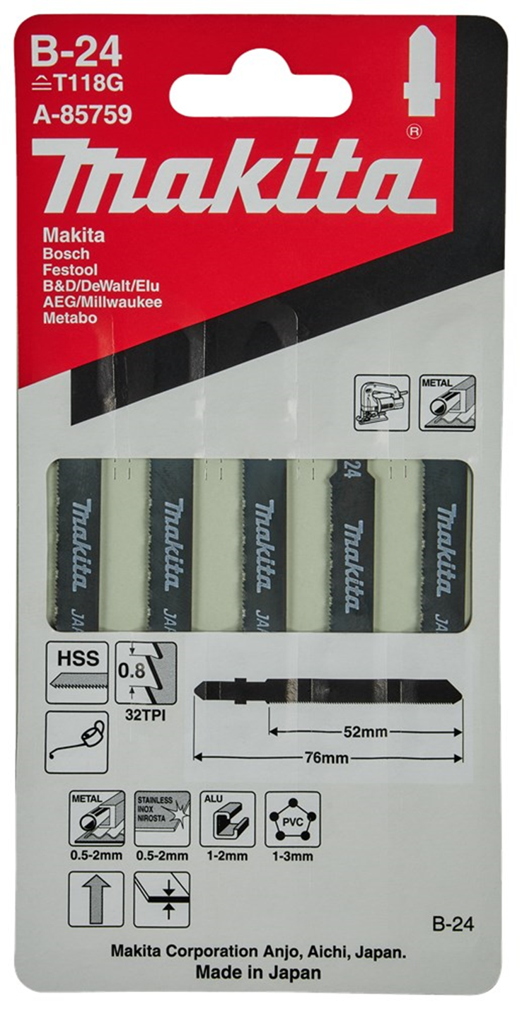 decoupeerzaagblad makita for bi-metal decoupeerzaagblad makita for bi-metal