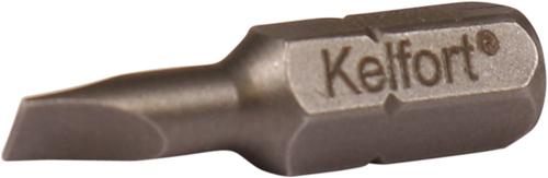 Schroefbit Gleufkop Kelfort - SL 0.5X4.0MM 25MM 1/4'' Schroefbit Gleufkop Kelfort - SL 0.5X4.0MM 25MM 1/4''