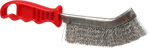 Staalborstel Gebogen Ironside - 265X140X25MM ROOD Staalborstel Gebogen Ironside - 265X140X25MM ROOD