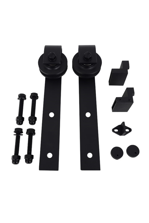 Deurpakket Zonder Rail Henderson - RUSTIC R80 RUSTIC ZWART Deurpakket Zonder Rail Henderson - RUSTIC R80 RUSTIC ZWART