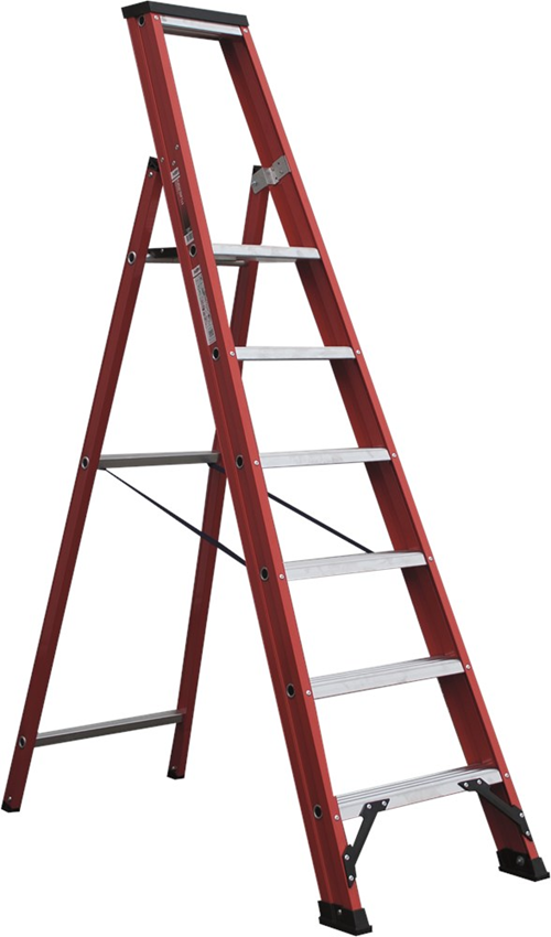 Plateautrap Aluminium Gecoat Kelfort - MAGNUS 1X 6 TREDEN Plateautrap Aluminium Gecoat Kelfort - MAGNUS 1X 6 TREDEN