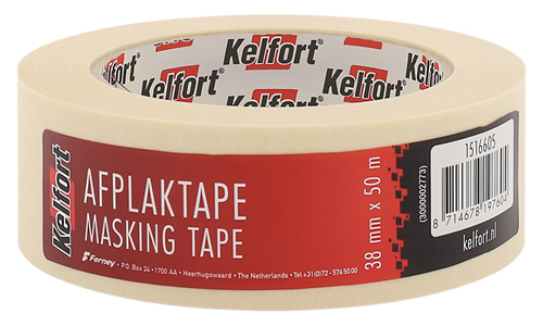 Schilderstape Crêpe Kelfort - 19MM 50M CREME Schilderstape Crêpe Kelfort - 19MM 50M CREME