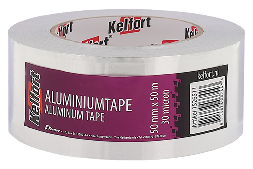 Reparatietape Aluminium Kelfort - 50MM 50M 30 MICRON Reparatietape Aluminium Kelfort - 50MM 50M 30 MICRON