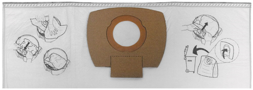 Stofzakken Fleece Makita - P-72899 10L SET à 5 STUKS Stofzakken Fleece Makita - P-72899 10L SET à 5 STUKS