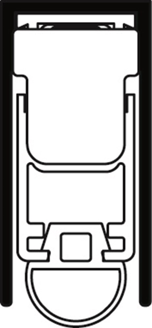 Valdorpel Aluminium Inbouw Ellenmatic - UNI-PROOF  828MM Valdorpel Aluminium Inbouw Ellenmatic - UNI-PROOF  828MM