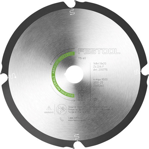 Cirkelzaagblad Dun Pcd Festool - 168X1.8X20MM 4F Cirkelzaagblad Dun Pcd Festool - 168X1.8X20MM 4F