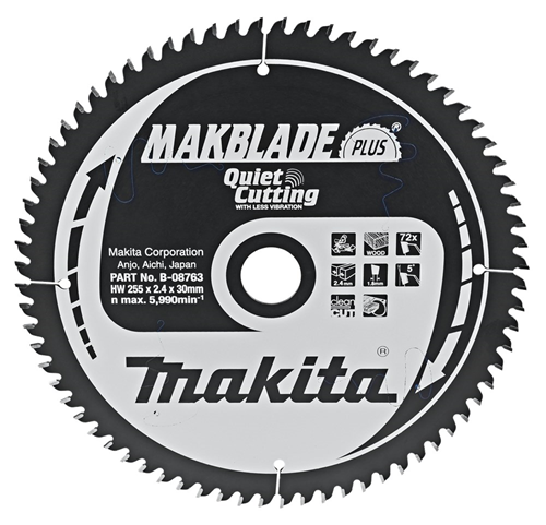 Cirkelzaagblad Hm Makita - 255X2.4X30MM 72T ATAF Cirkelzaagblad Hm Makita - 255X2.4X30MM 72T ATAF