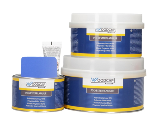 Polyesterplamuur Woodcap -  500G WIT Polyesterplamuur Woodcap -  500G WIT