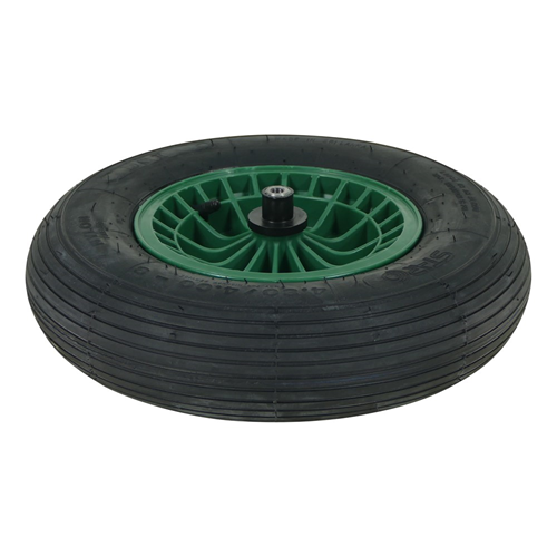 Kruiwagenwiel Fort - 2PLY ZWART AS 13CM Kruiwagenwiel Fort - 2PLY ZWART AS 13CM
