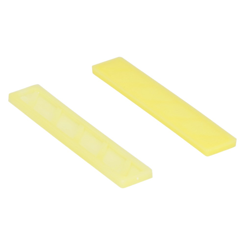 Beglazingsblokjes Raster Kunststof - 18X4X100MM GEEL Beglazingsblokjes Raster Kunststof - 18X4X100MM GEEL