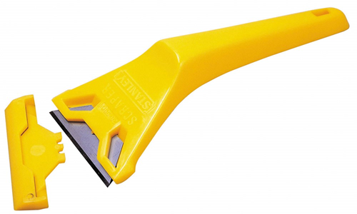 Glasschraper Kunststof Stanley - 170X60MM GEEL Glasschraper Kunststof Stanley - 170X60MM GEEL