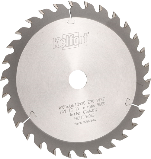 Cirkelzaagblad Hm Kelfort - 160X1.8X20MM 30FWS Cirkelzaagblad Hm Kelfort - 160X1.8X20MM 30FWS