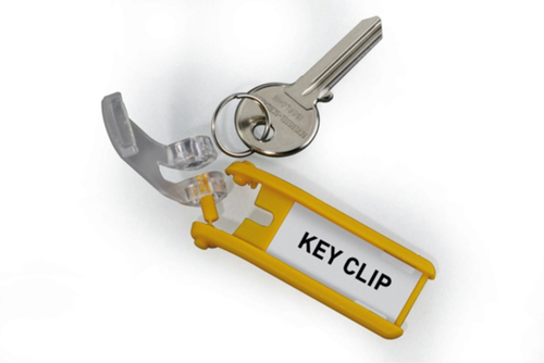 Sleutelhanger Durable - KEY CLIP GEEL SET à 6 STUKS Sleutelhanger Durable - KEY CLIP GEEL SET à 6 STUKS