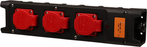 Verdeelblok Nylon 3-Voudig Zonder Kabel - 230V IP44 Verdeelblok Nylon 3-Voudig Zonder Kabel - 230V IP44