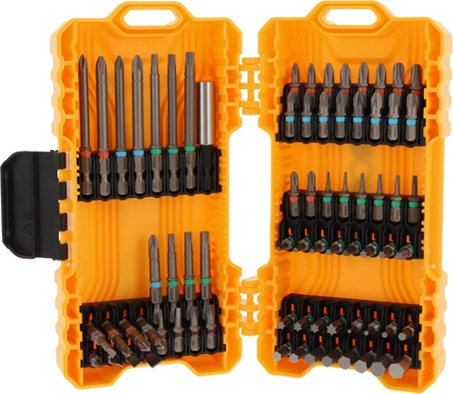 Schroefbitset Ironside - 72-DELIG SL/PH/PHR/PZ/TX/HEX/SQ Schroefbitset Ironside - 72-DELIG SL/PH/PHR/PZ/TX/HEX/SQ