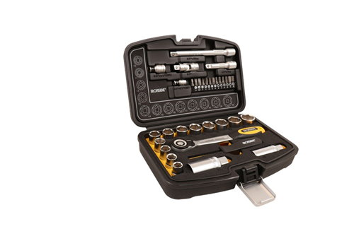 Dopsleutel-/Bitset Ironside - 34-DELIG 1/4'' + 3/8'' Dopsleutel-/Bitset Ironside - 34-DELIG 1/4'' + 3/8''