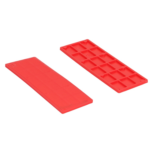 Beglazingsblokjes Raster Kunststof - 36X3X100MM ROOD Beglazingsblokjes Raster Kunststof - 36X3X100MM ROOD