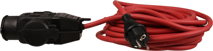 verdeelblok rubber 3-voudig met kabel verdeelblok rubber 3-voudig met kabel