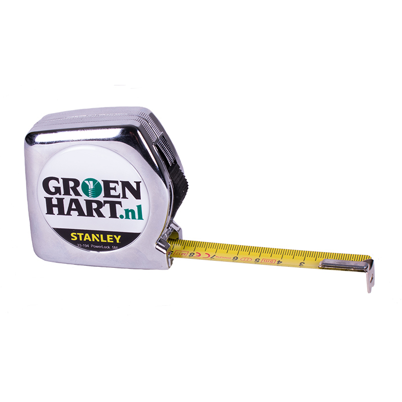 Rolbandmaat Stanley Powerlock - CLASSIC 5M 19MM GROENHART