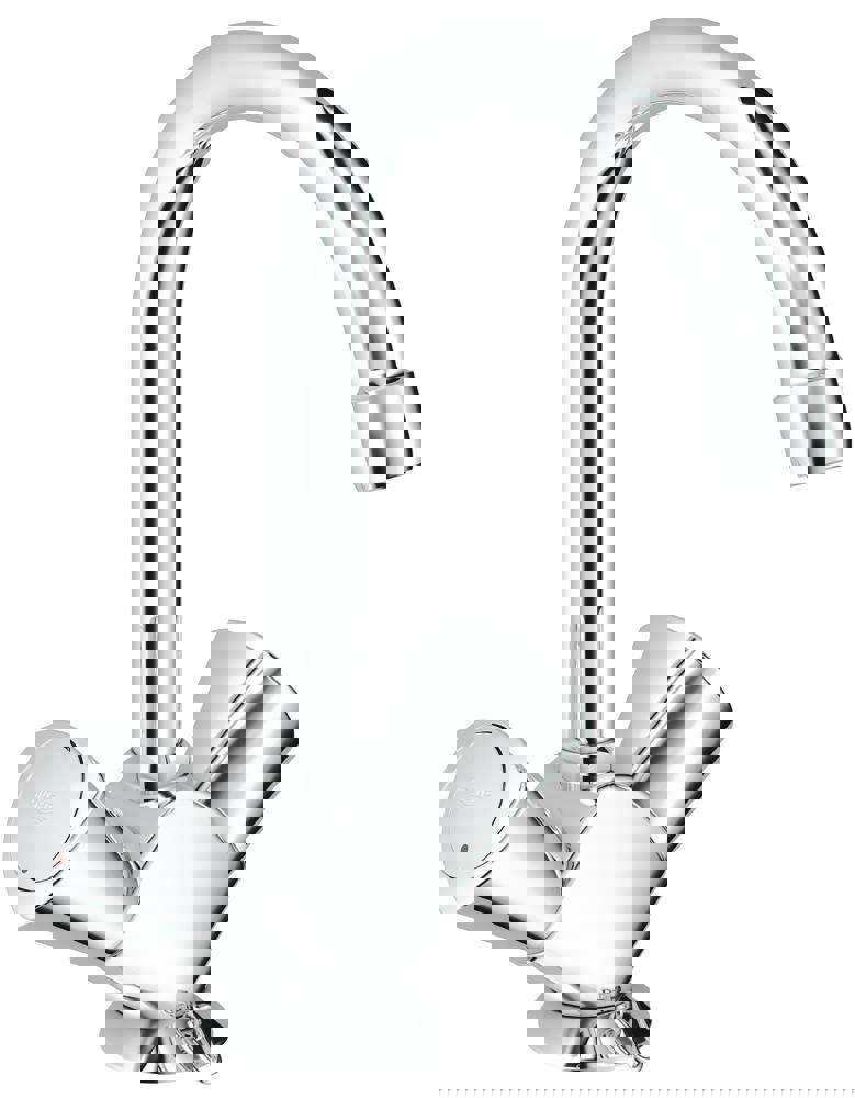 wastafelmengkraan draaibaar chroom grohe