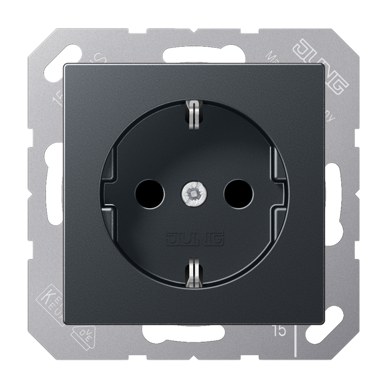 wandcontactdoos inbouw enkel jung