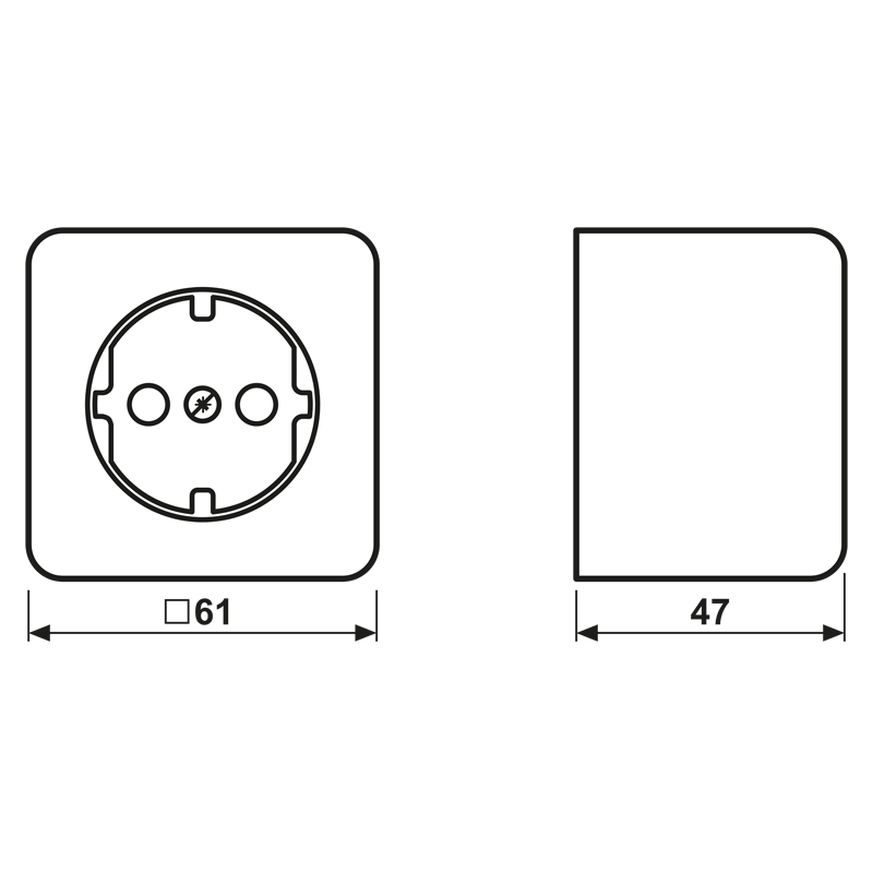 wandcontactdoos opbouw enkel jung-3