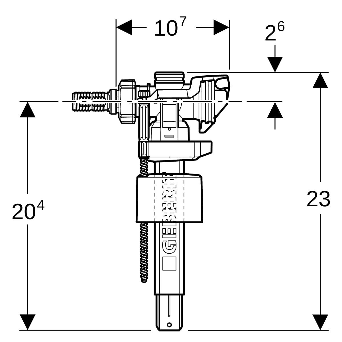 vlotterkraan universeel geberit-5