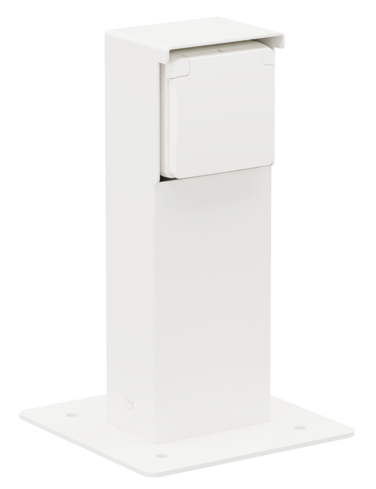 Tuinpaal Enkelvoudig Niko Hydro - 701-36915 HYDRO WIT IP55