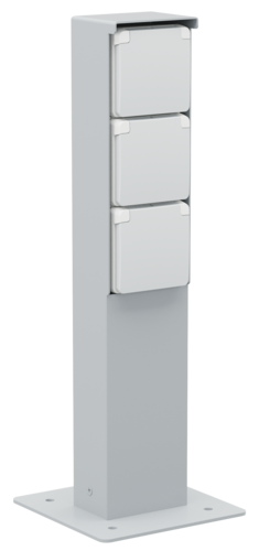 Tuinpaal Drievoudig Niko Hydro - 700-36935 HYDRO GRIJS IP55