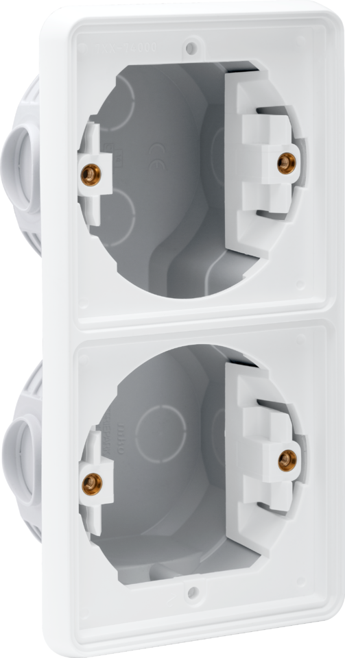 Inbouwkader Dubbel Niko Hydro - 701-74000 HYDRO WIT IP55