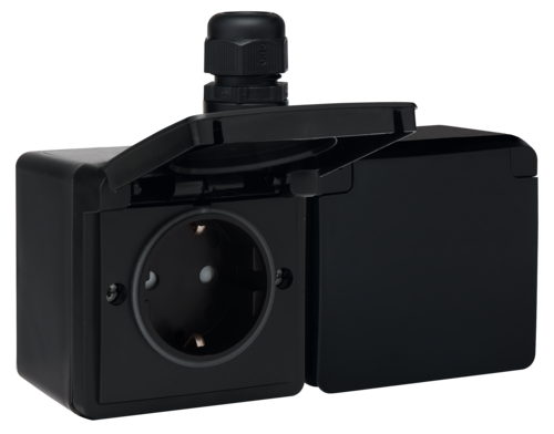 wandcontactdoos opbouw dubbel niko hydro