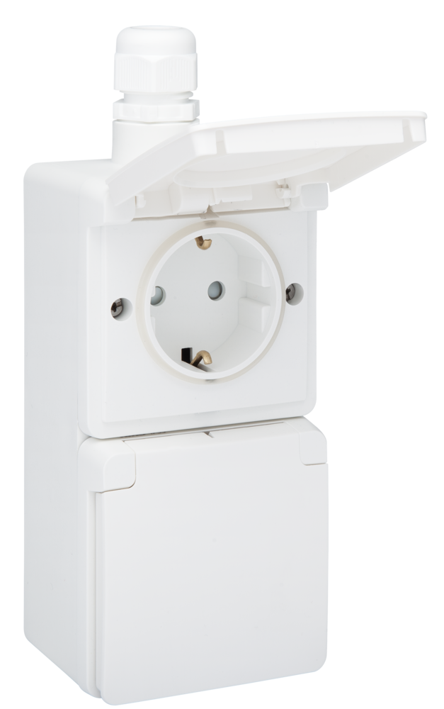 wandcontactdoos opbouw dubbel niko hydro-3