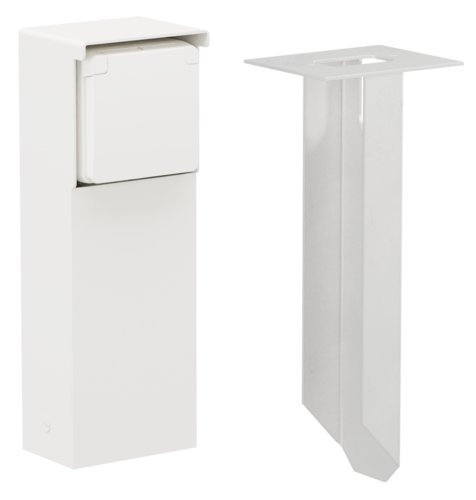 Tuinpaal Enkelvoudig Niko Hydro - 701-36815 HYDRO WIT IP55