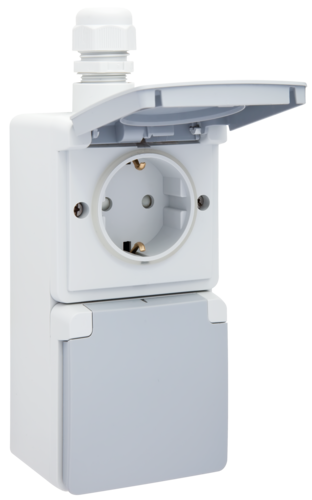 wandcontactdoos opbouw dubbel niko hydro-5