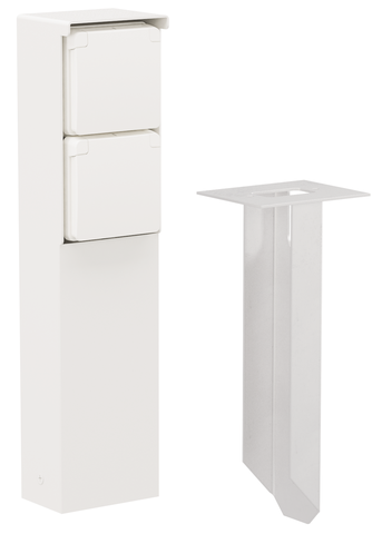 Tuinpaal Tweevoudig Niko Hydro - 701-36825 HYDRO WIT IP55