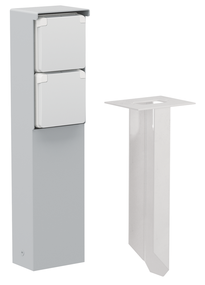 Tuinpaal Tweevoudig Niko Hydro - 700-36825 HYDRO GRIJS IP55