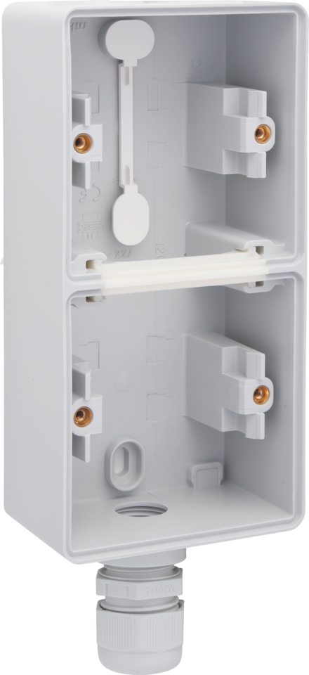 Opbouwdoos Dubbel Niko Hydro - 700-84251 HYDRO GRIJS IP55